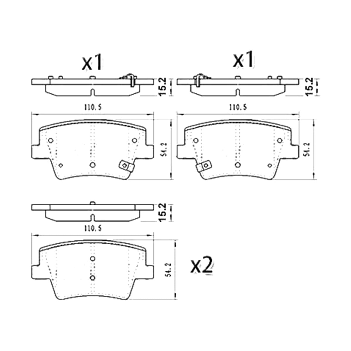 SAT Колодки тормозные (Сзади) Hyundai Santa Fe 18