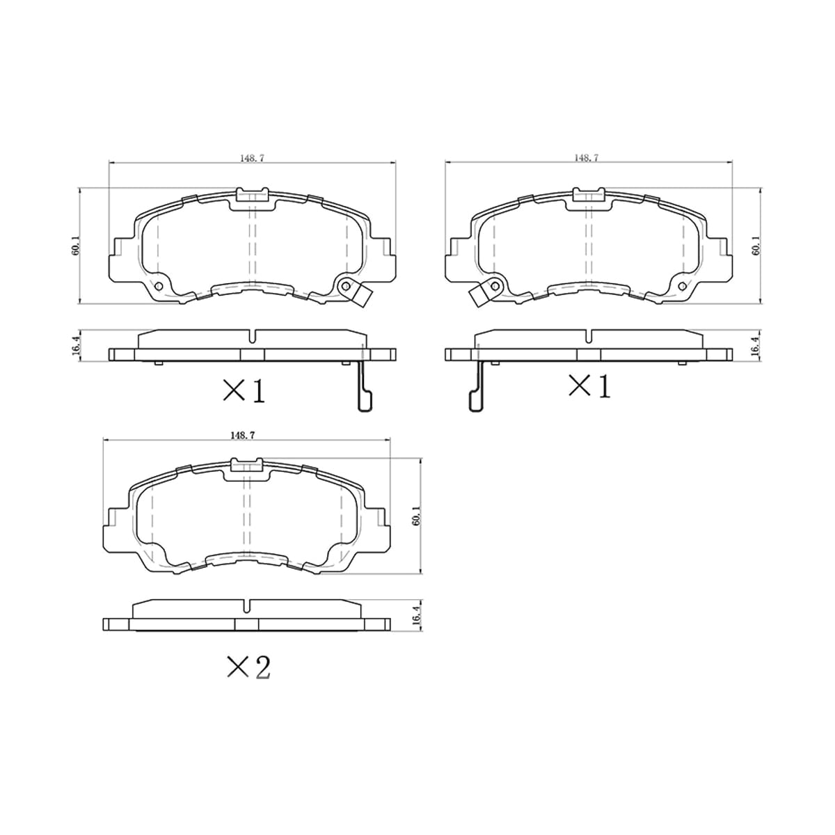Деталь Колодки тормозные (Спереди) Mitsubishi Eclipse Cross 17 SAT