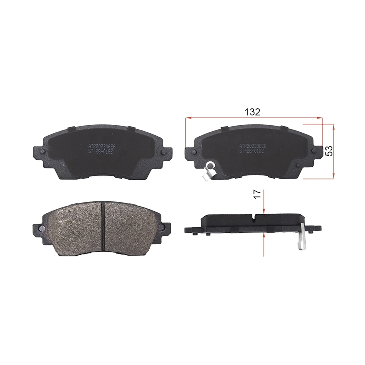 SAT Колодки тормозные (Спереди) Toyota Corolla (E110) 95-01