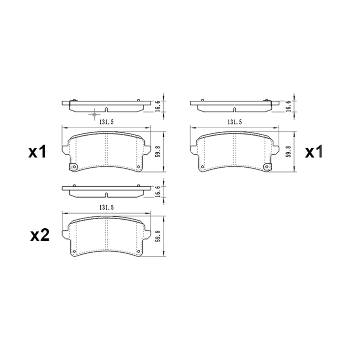 SAT Колодки тормозные (Сзади) Haval H9 15-24 / Changan Hunter Plus 22