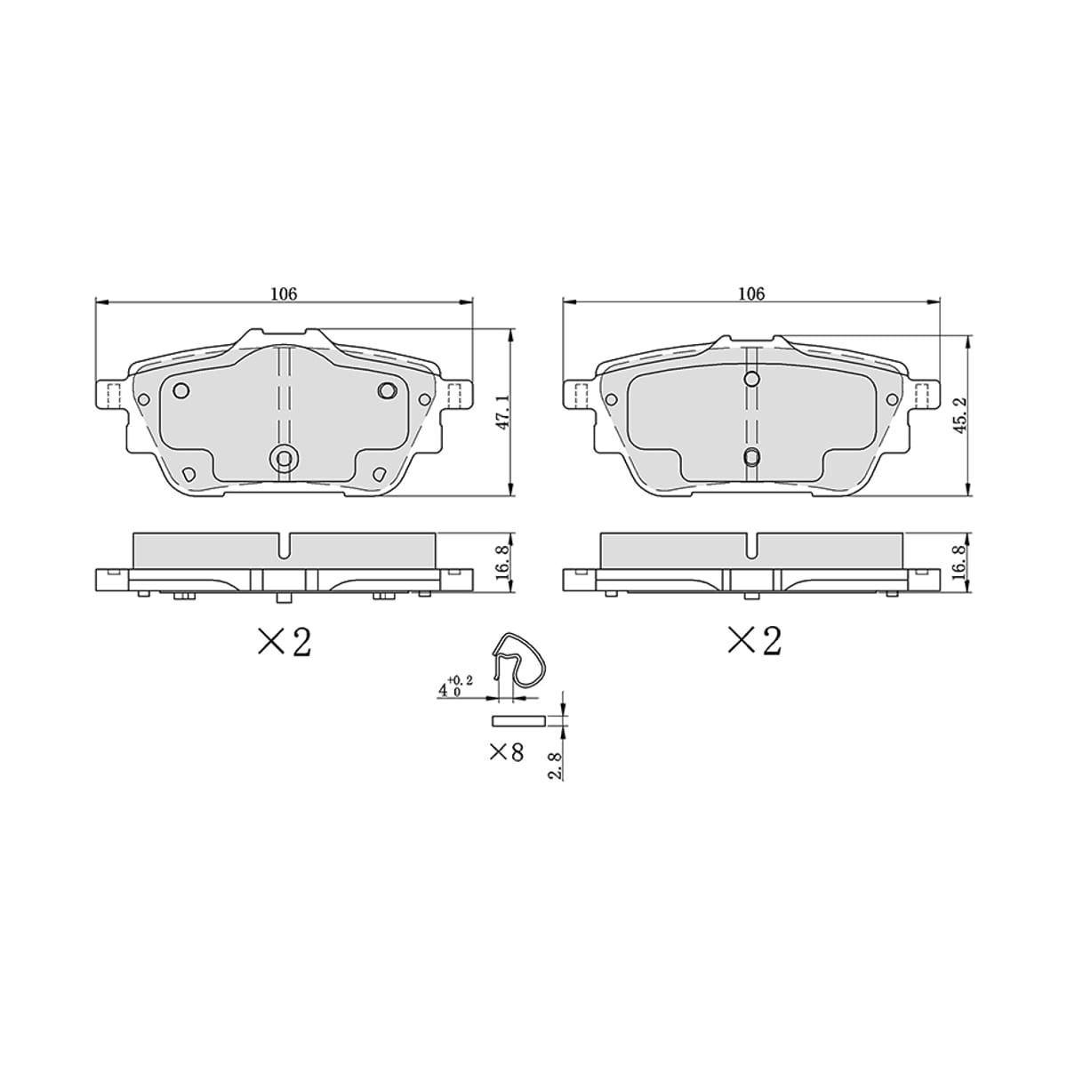 SAT Колодки тормозные (Сзади) Haval Dargo 22- / F7 24