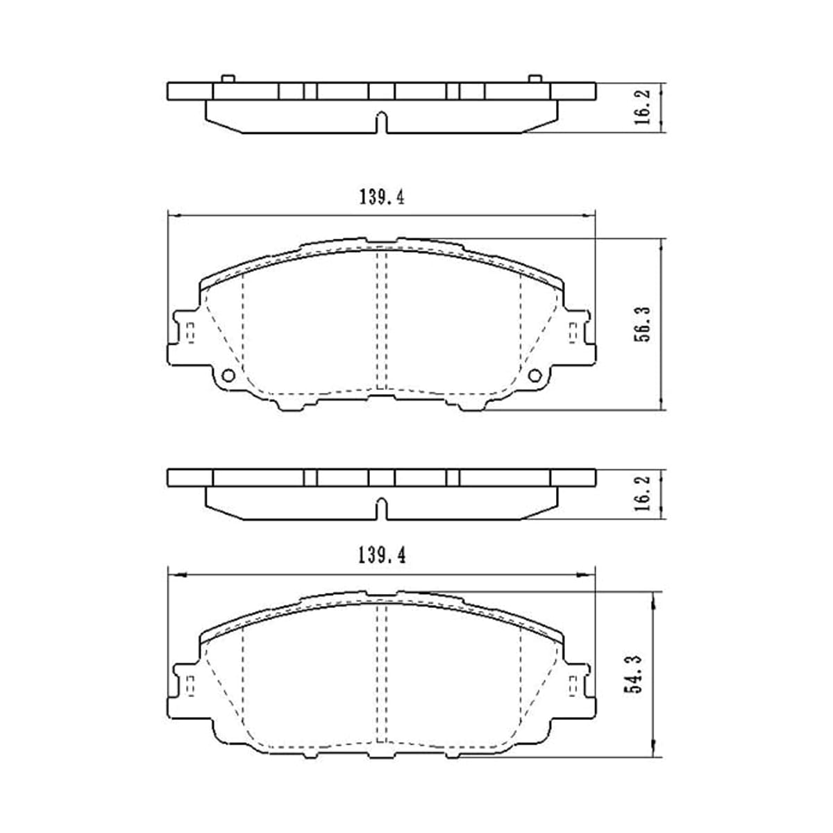 Деталь Колодки тормозные (Спереди) Toyota Allion 20- / Corolla 18 SAT