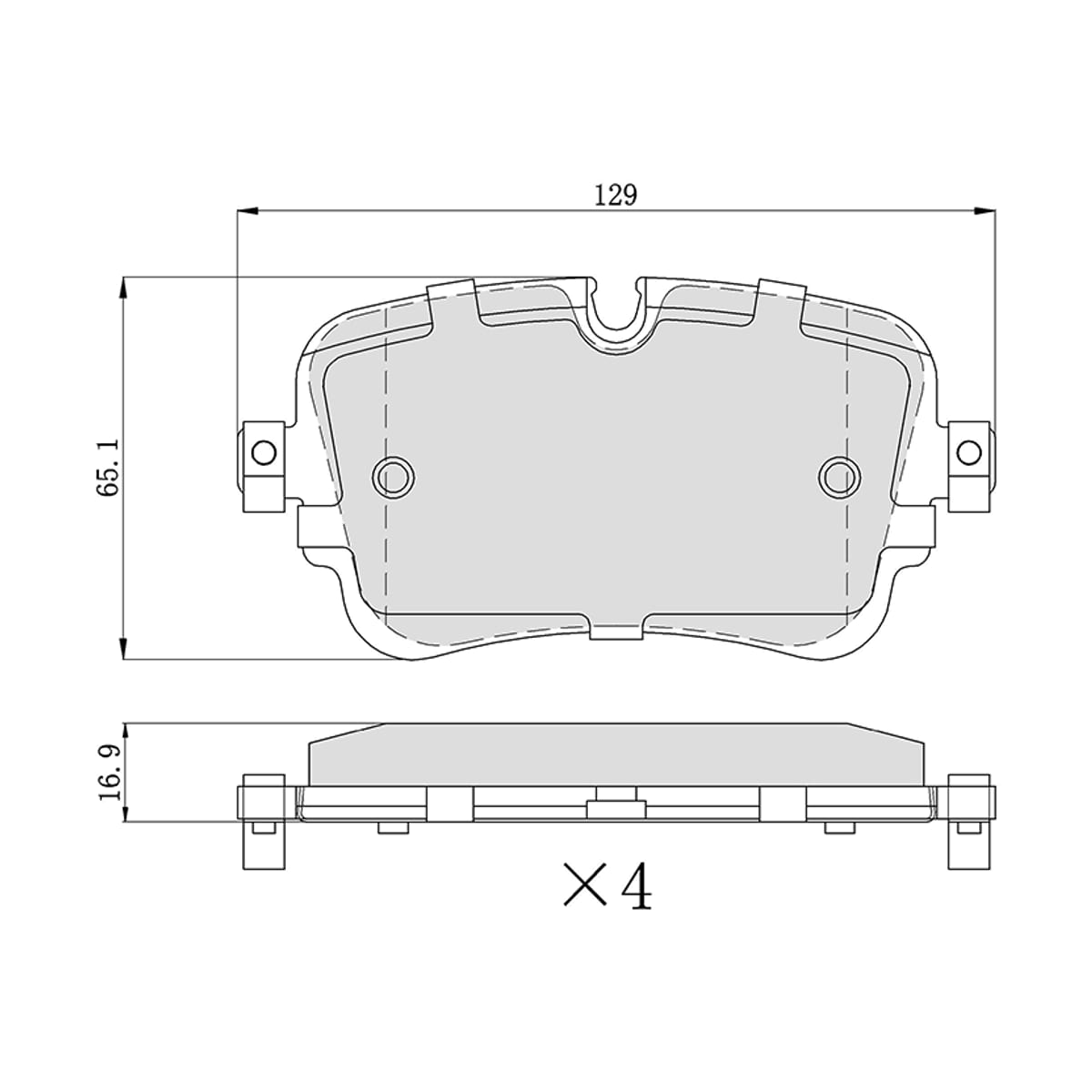 SAT Колодки тормозные (Сзади) Audi A6 18-22 / A7 17