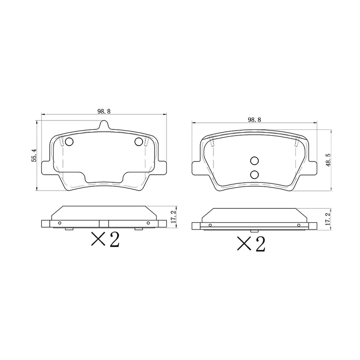SAT Колодки тормозные (Сзади) Geely Tugella 19- / Monjaro 21