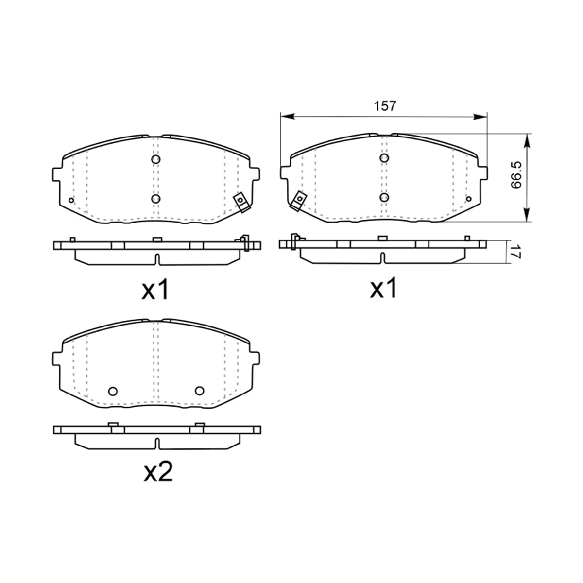 SAT Колодки тормозные (Спереди) Hyundai Staria 21 ST280253