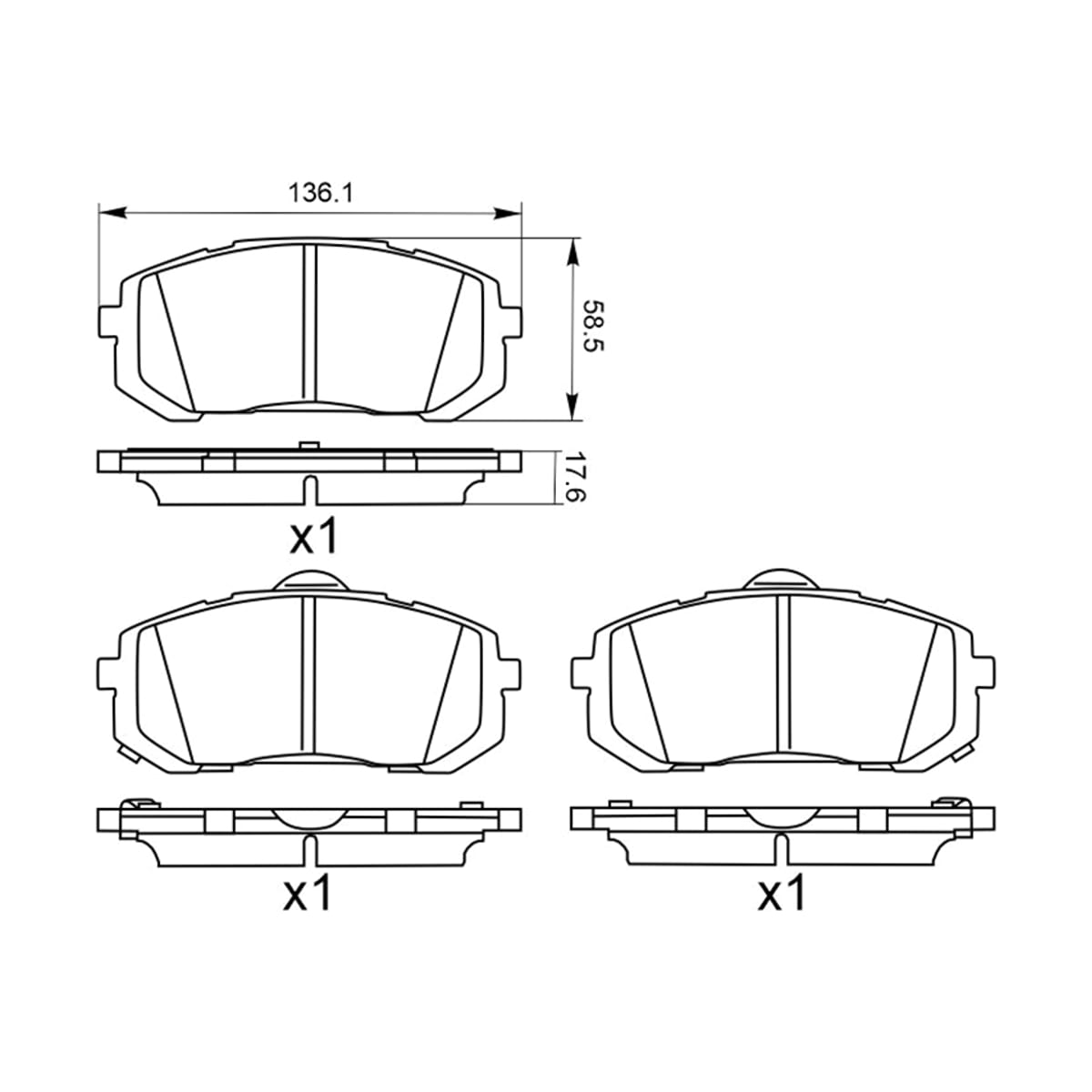 SAT Колодки тормозные (Спереди) Hyundai Elantra 20- / i30 20