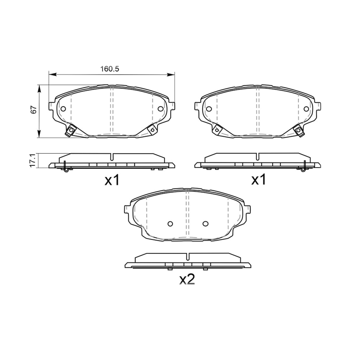 SAT Колодки тормозные (Спереди) GAC GS8 23 ST280264
