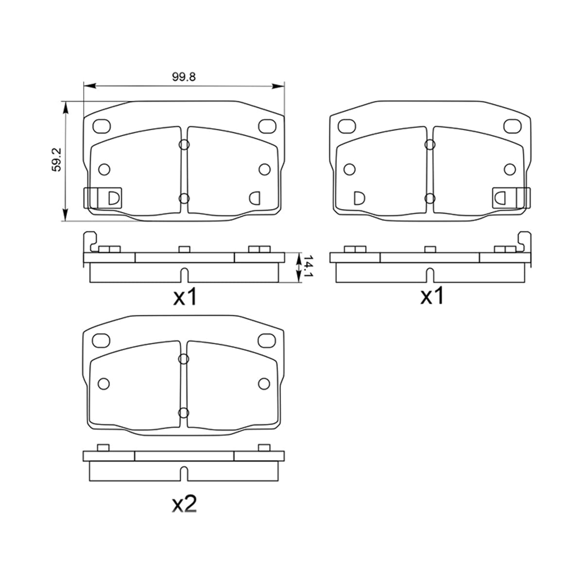 SAT Колодки тормозные (Спереди) Daewoo Nexia 94-08 / Opel Vectra 88-95