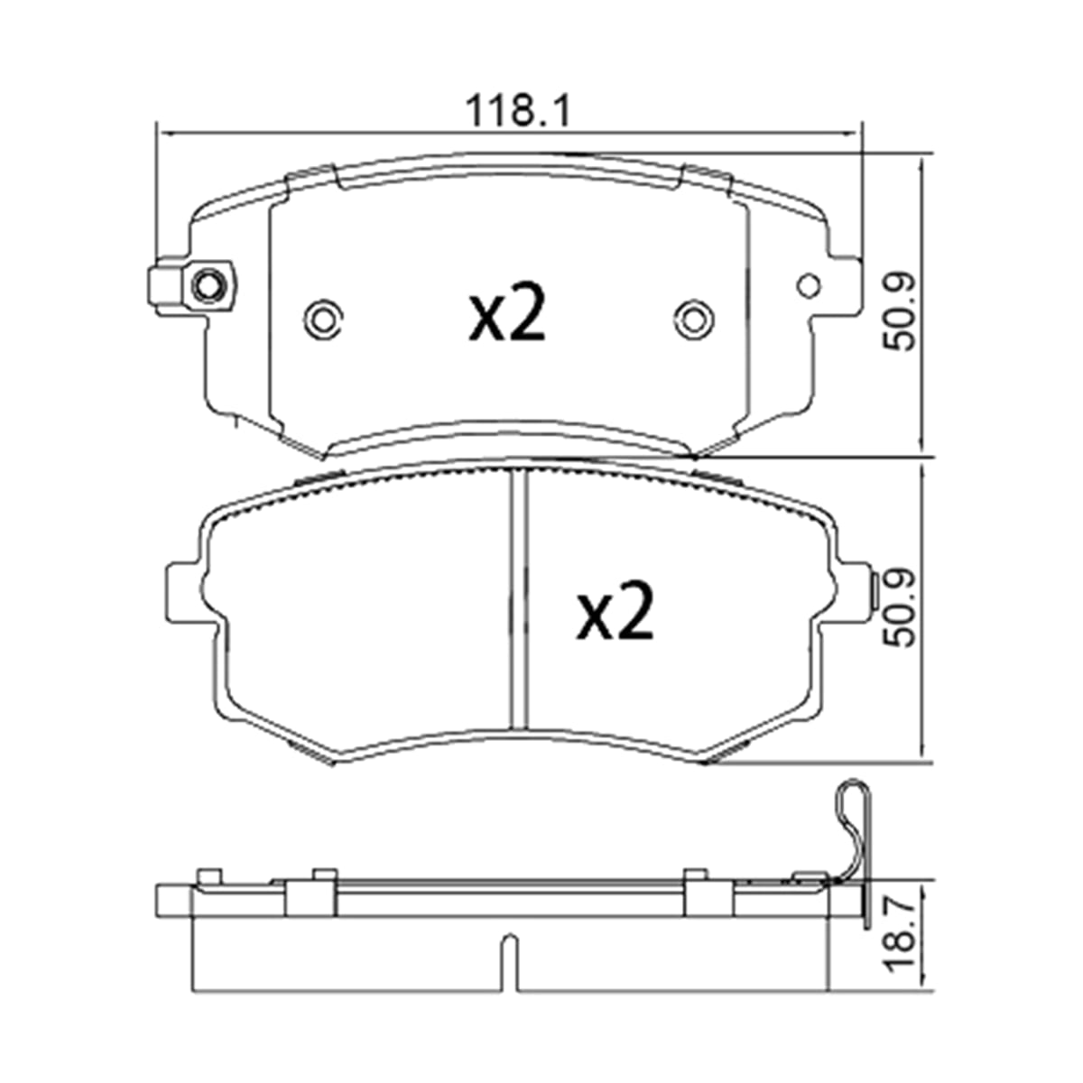 Колодки тормозные (Сзади) Sollers Atlant 22- / JAC Sunray 12 ST280279