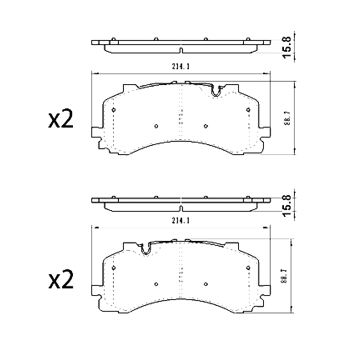 SAT Колодки тормозные (Спереди) Audi A6 18-22 / A8 17 ST280284