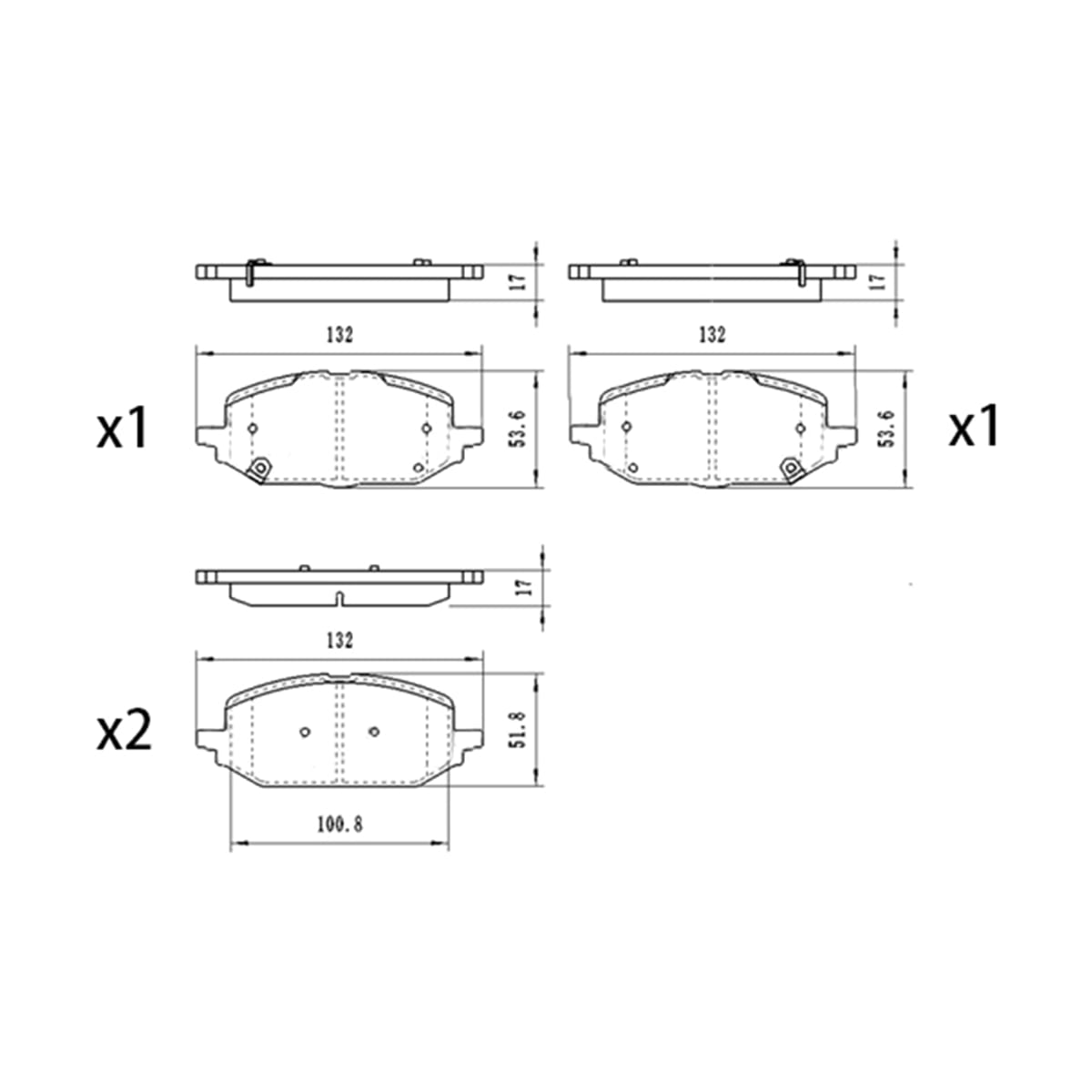 SAT Колодки тормозные (Спереди) Chevrolet Onix 19