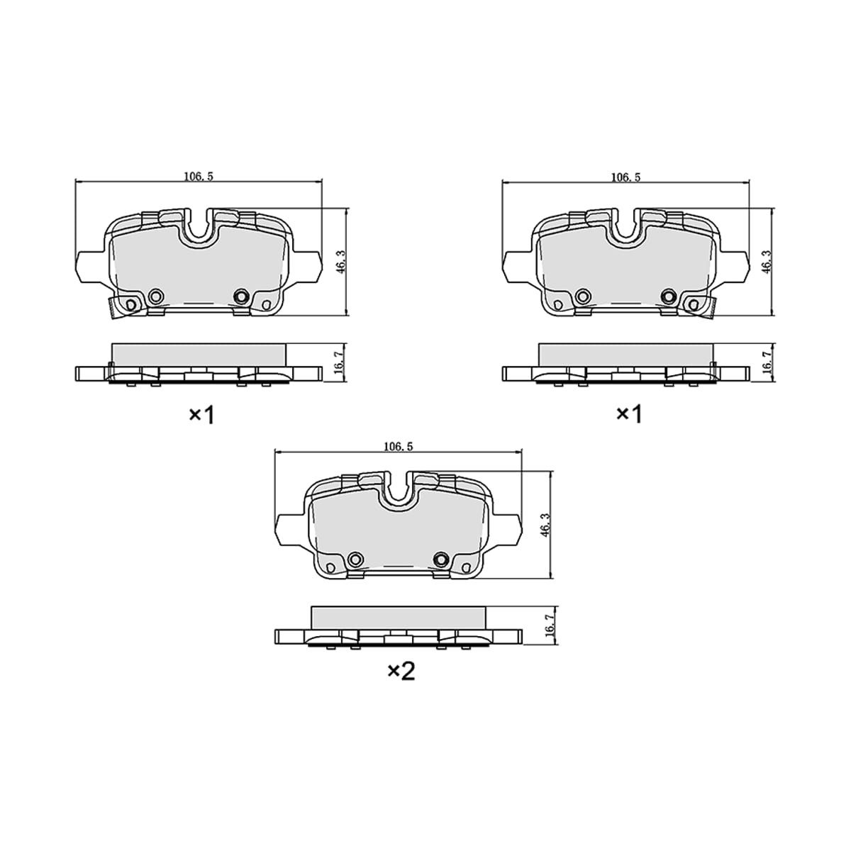 SAT Колодки тормозные (Сзади) Chevrolet Equinox 17- / Malibu 15 ST280313
