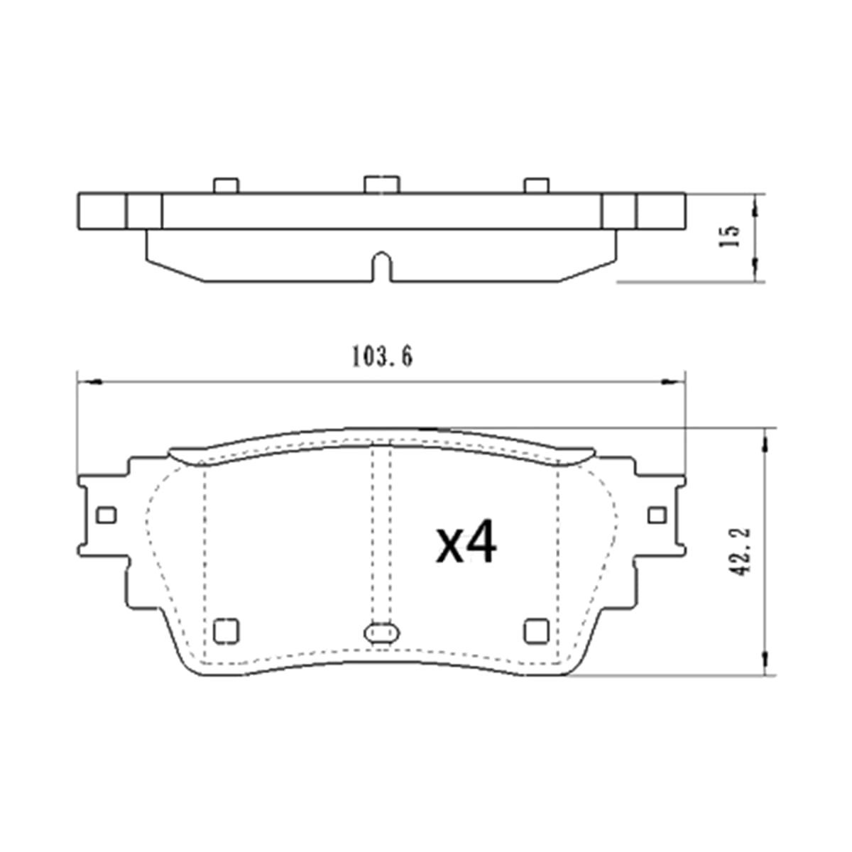 SAT Колодки тормозные (Сзади) Mitsubishi Outlander 21- / Nissan X-Trail 22 ST280322