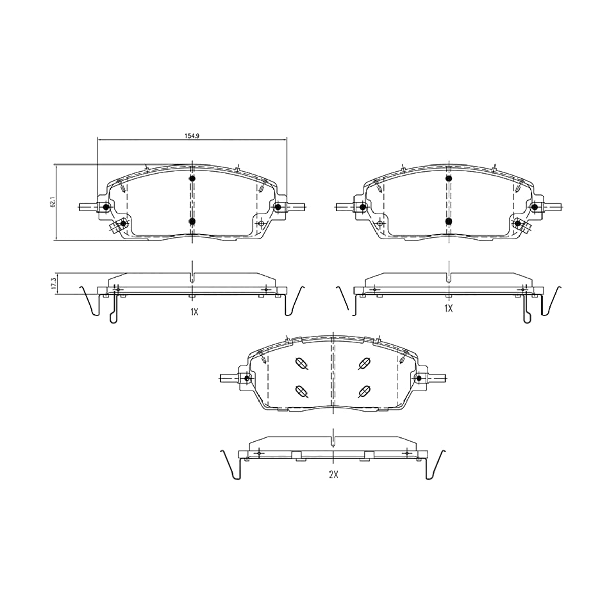SAT Колодки тормозные (Спереди) Haval Dargo 22- / F7 24