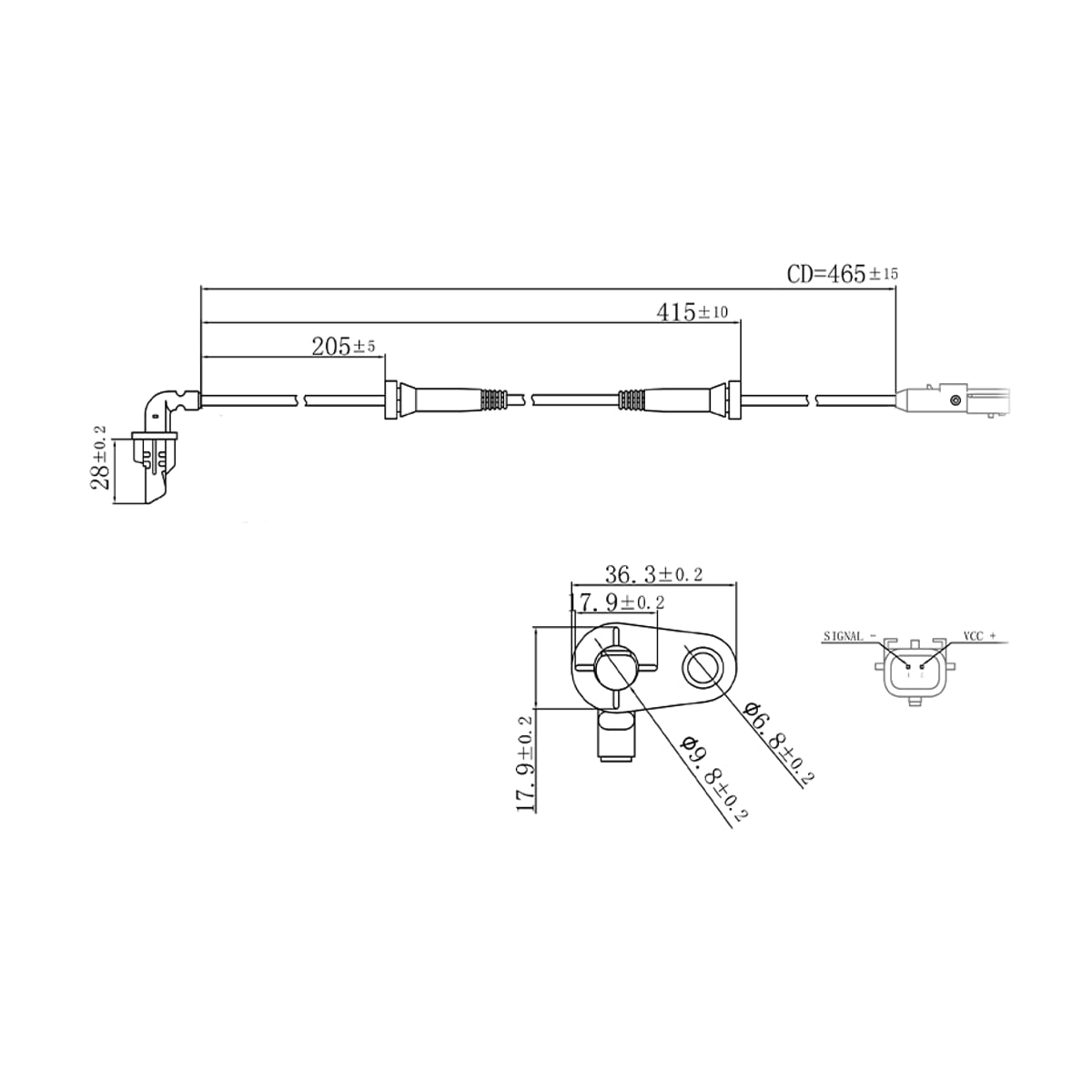SAT Датчик ABS LADA XRAY 15- (Сзади/ Слева)