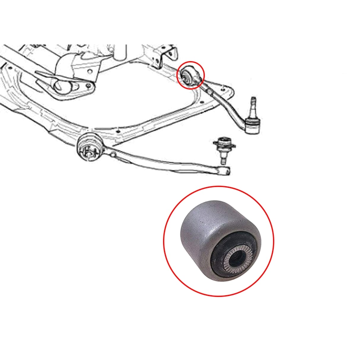SAT Сайлентблок рычага BMW 5-Series 88-96 / 7-Series 86-94