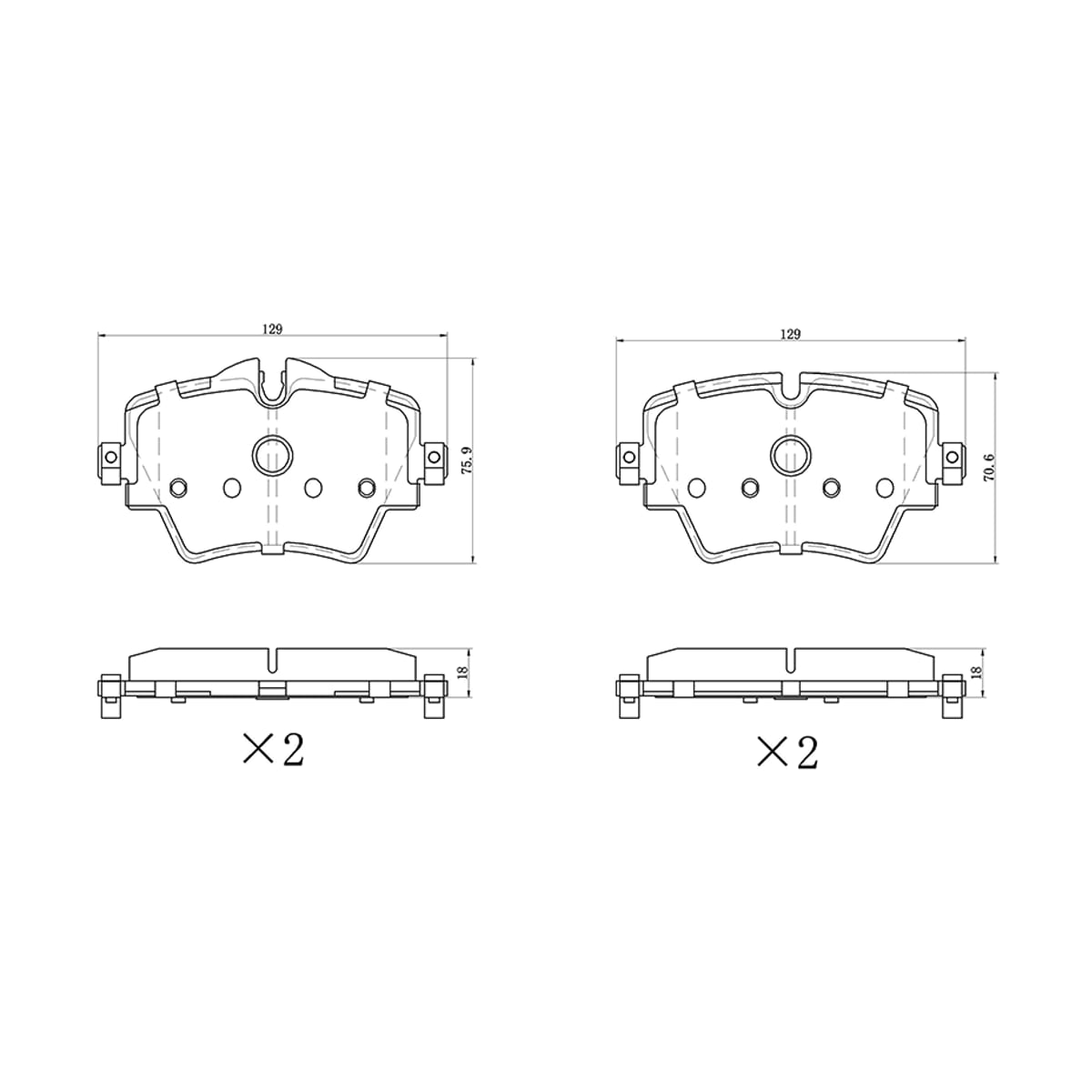SAT Колодки тормозные (Спереди) BMW 1-Series 19-24 / 3-Series 18