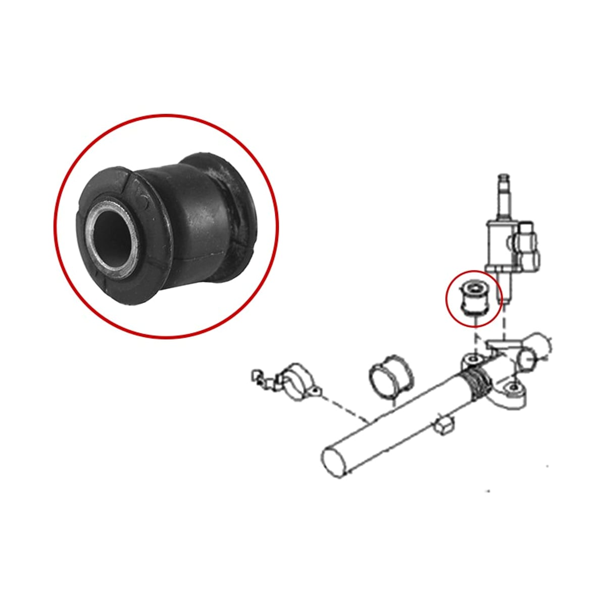 SAT Сайлентблок рулевой рейки Subaru Forester 07-13 / Impreza 07-12 ST34112AG00A9E