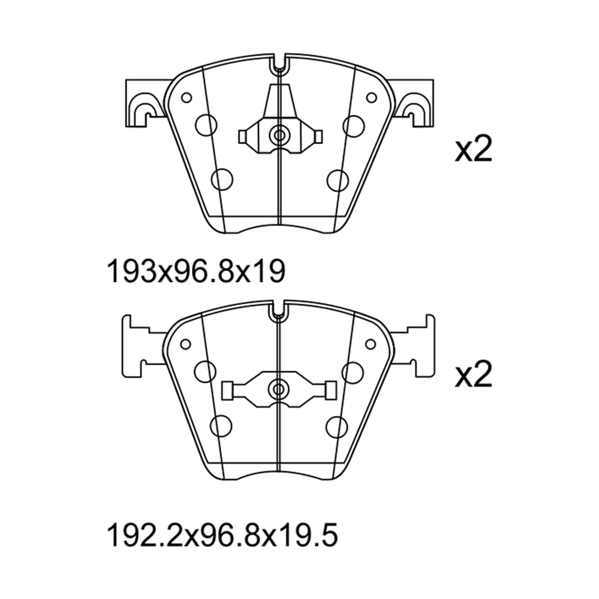 SAT Колодки тормозные (Спереди) BMW 6-Series 11-18 / 7-Series 08-15