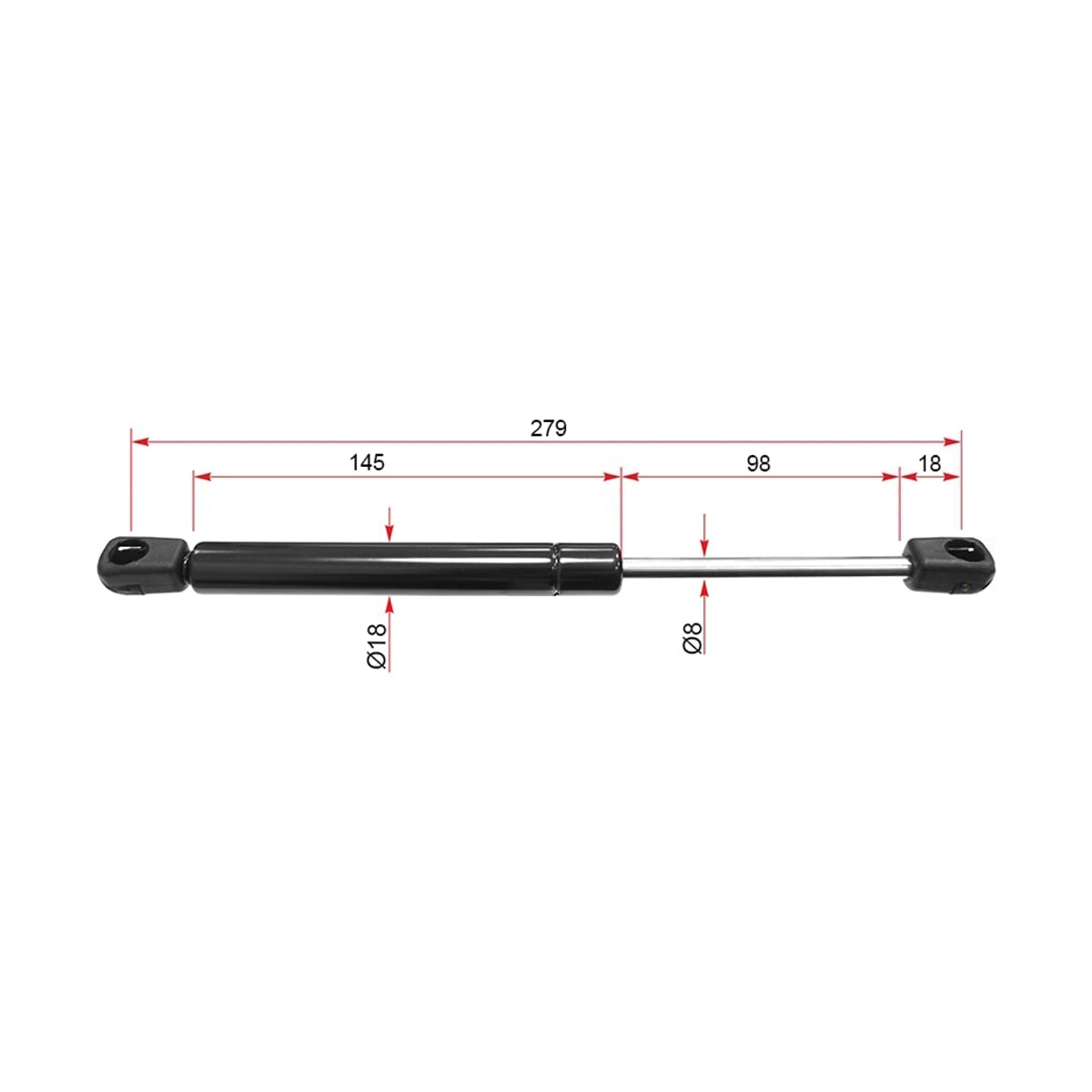 Амортизатор крышки багажника Volkswagen Passat 96-05 / Skoda Superb 02-08 (Справа=Слева) ST3B5827550G