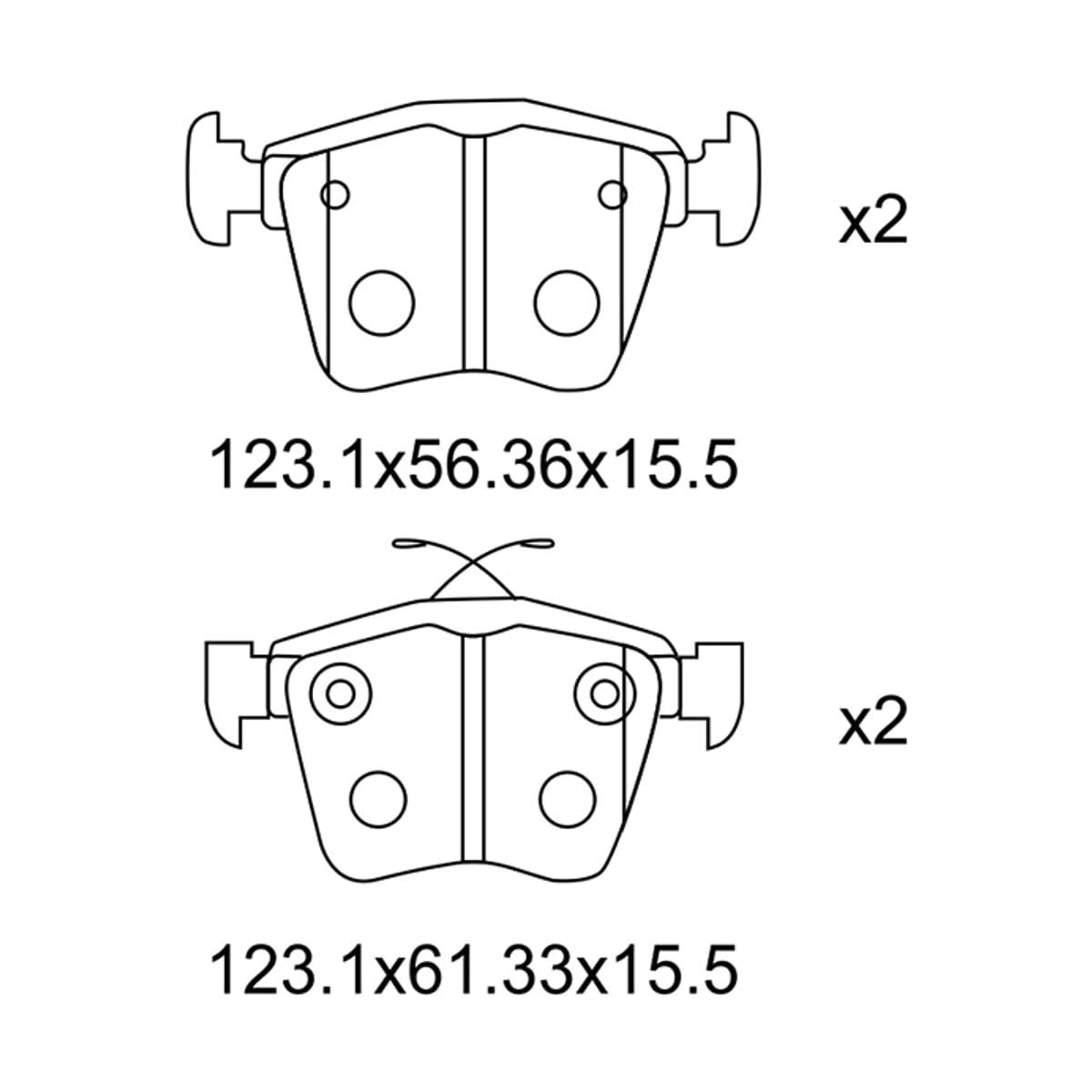 SAT Колодки тормозные (Сзади) Audi A3 12-19 / Q3 18
