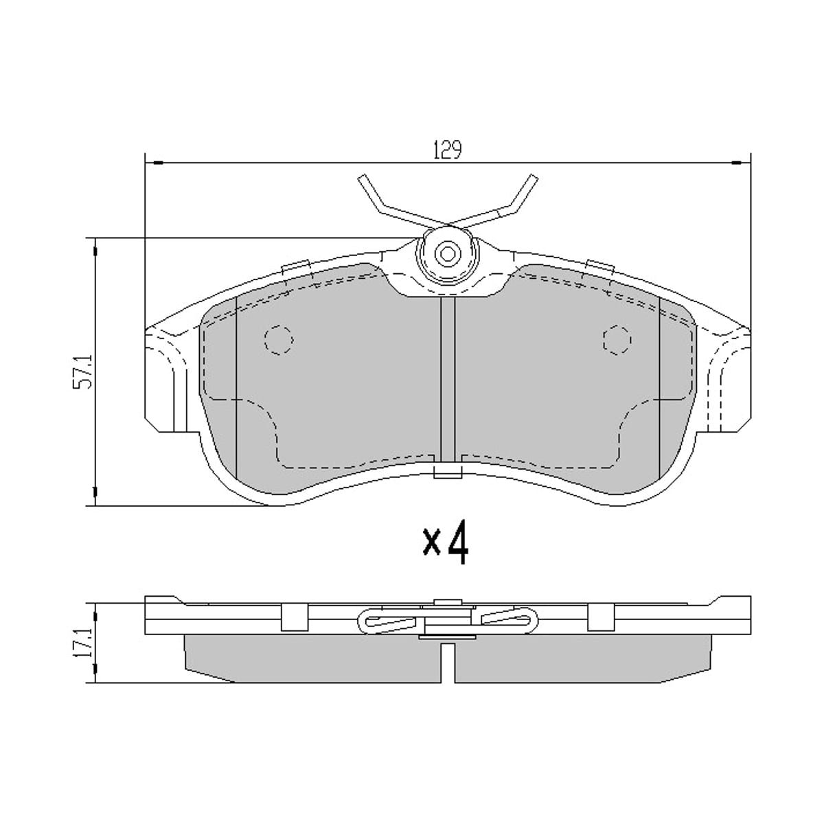 SAT Колодки тормозные (Спереди) Nissan Almera 95-06 / Primera 90-96