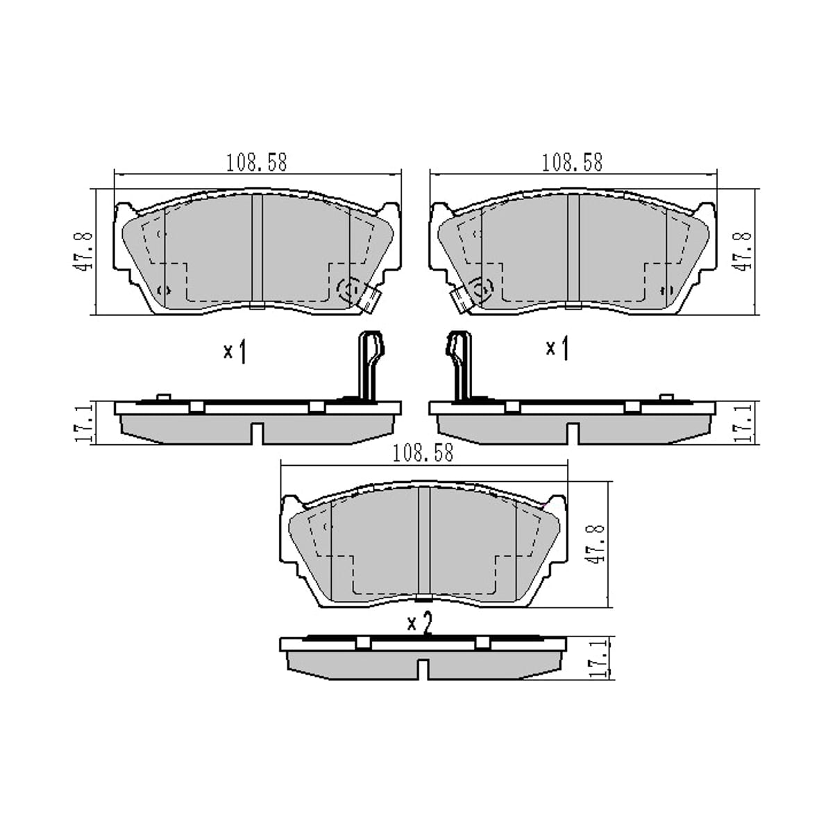 SAT Колодки тормозные (Спереди) Nissan AD 90-99 / Sunny 90-00