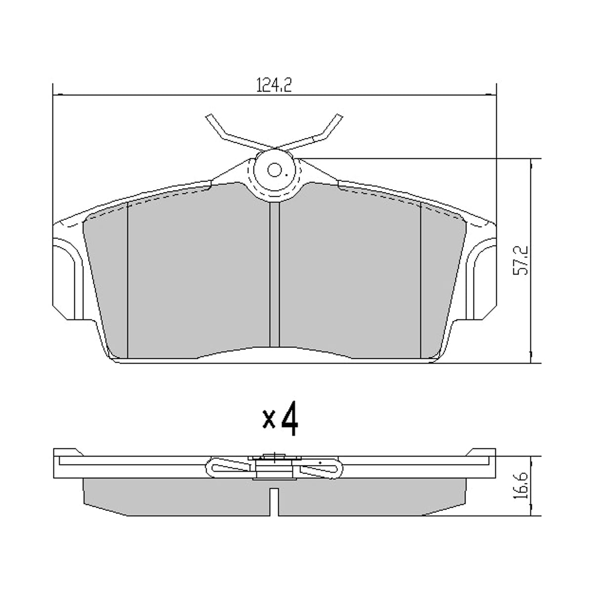 SAT Колодки тормозные (Спереди) Nissan Almera 00-06 / Datsun on-DO 14-19
