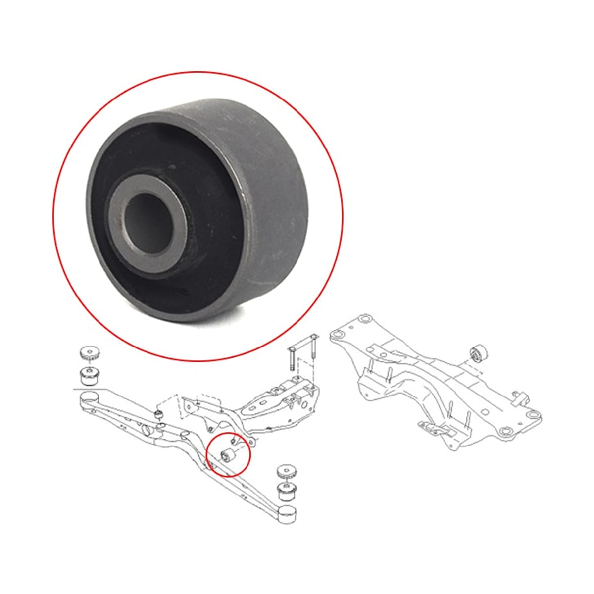 SAT Сайлентблок балки Subaru Forester 02-08 ST41326SA000