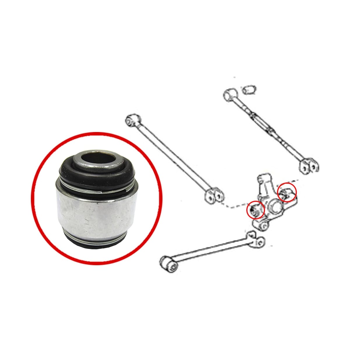 SAT Сайлентблок цапфы Lexus RX 97-09 / Toyota Camry 90-18