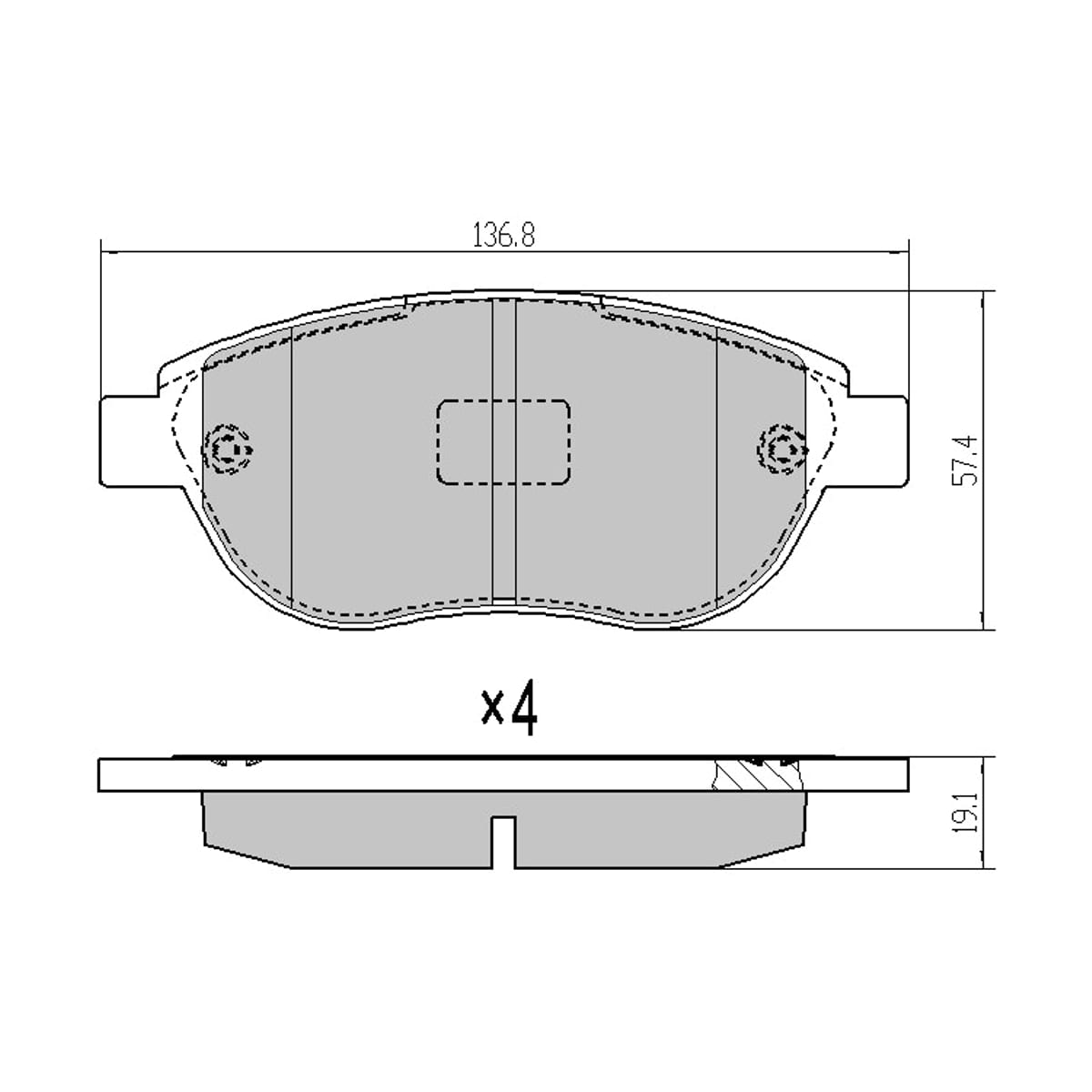 SAT Колодки тормозные (Спереди) Citroen Berlingo 96-22 / C3 01-06