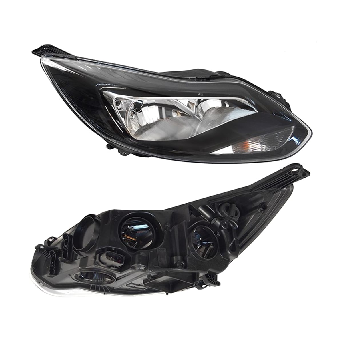 SAT Фара Ford Focus 10-15 (Справа/ Галоген/ С электрокорректором/ Чёрная) ST43111A4RMLDEM2