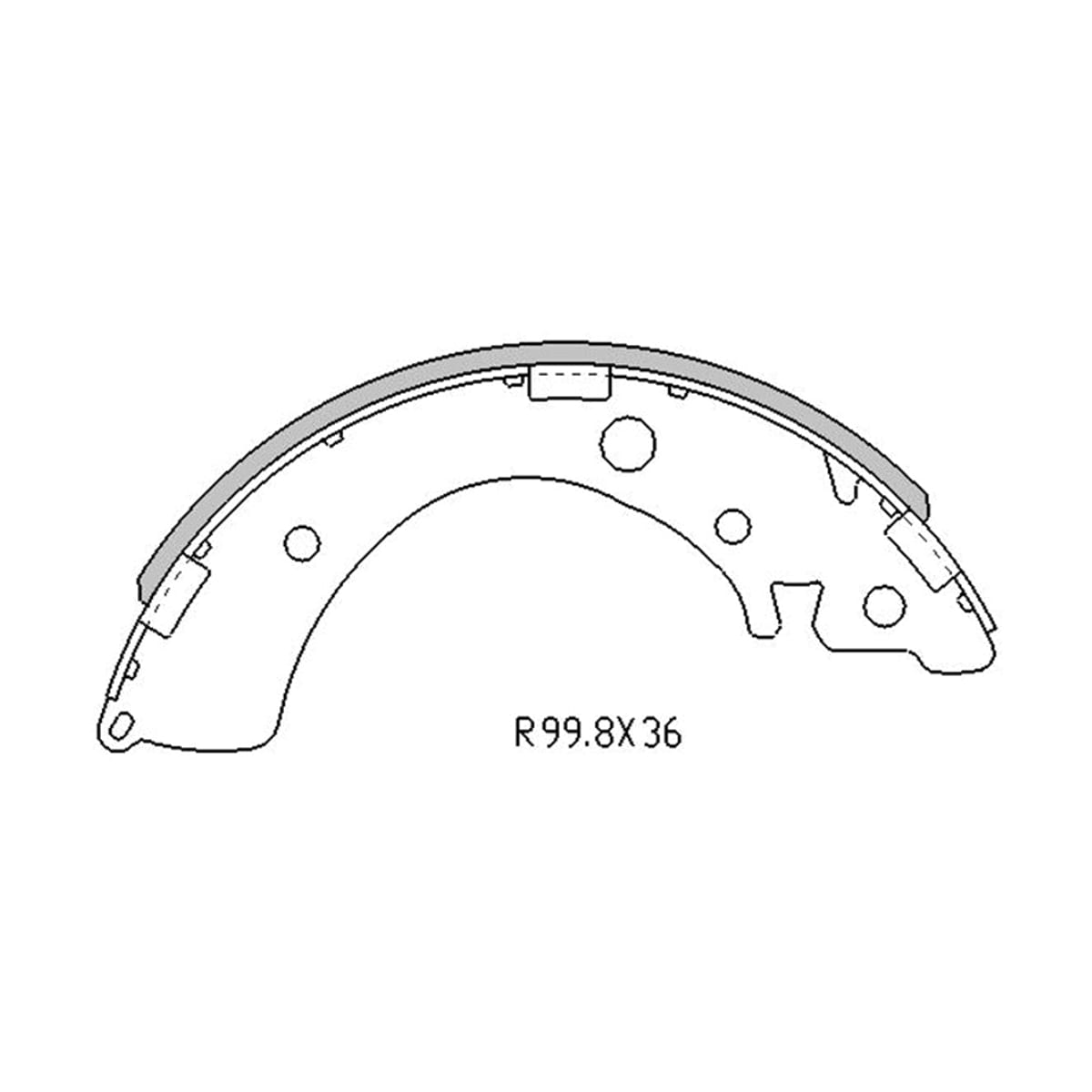 SAT Колодки тормозные барабанные Honda Accord 85-94 / Civic 91-06 ST43153SE0003