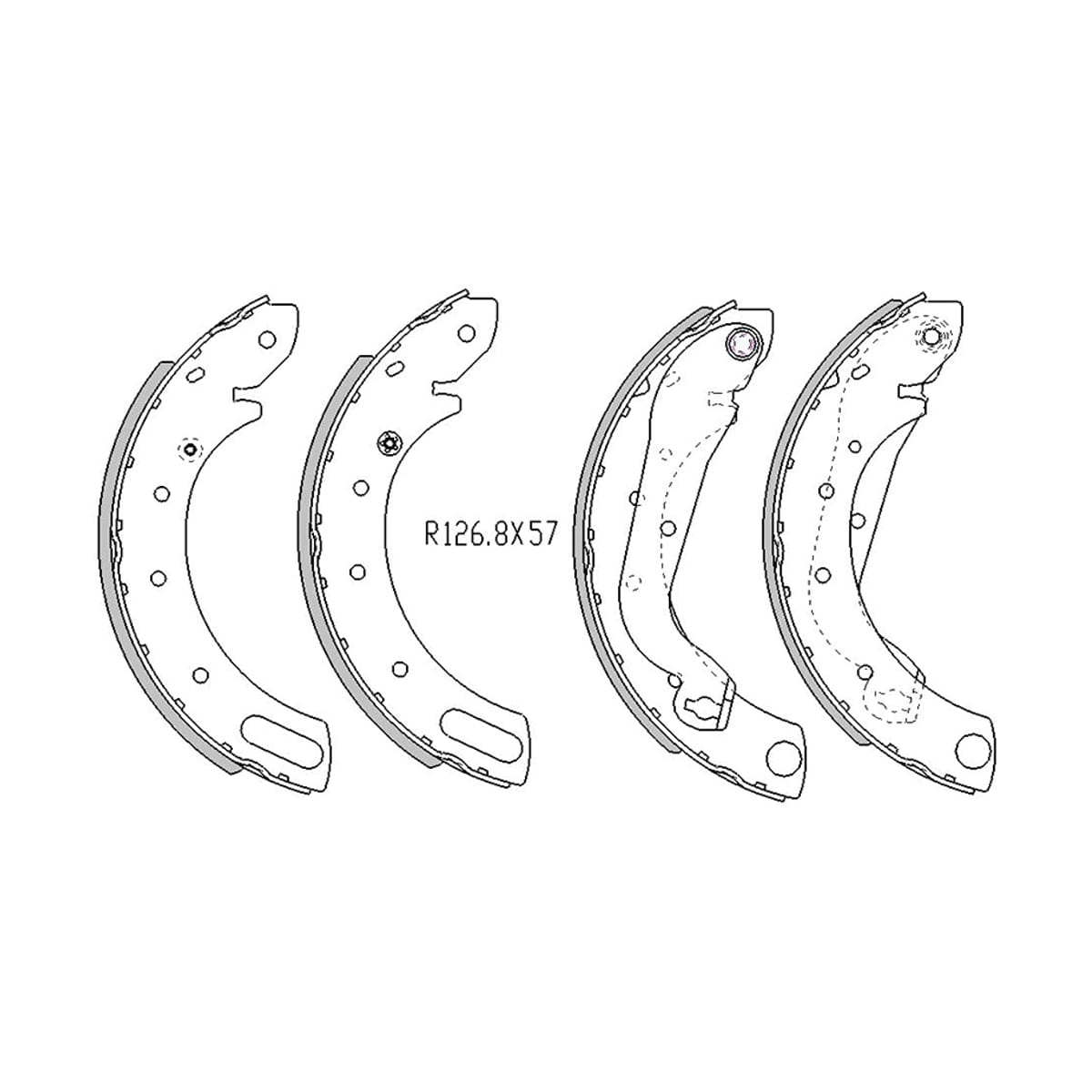 SAT Колодки тормозные барабанные Nissan Serena 91-01 / Mistral 94-96 ST440600F025