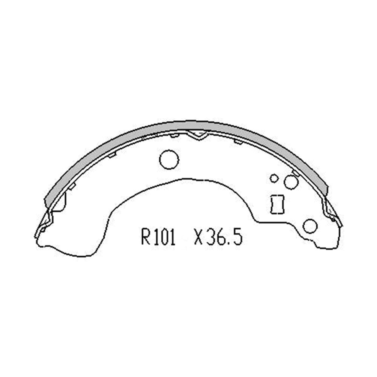 Деталь Колодки тормозные барабанные Nissan Almera 00-06 / Primera 95-02 SAT
