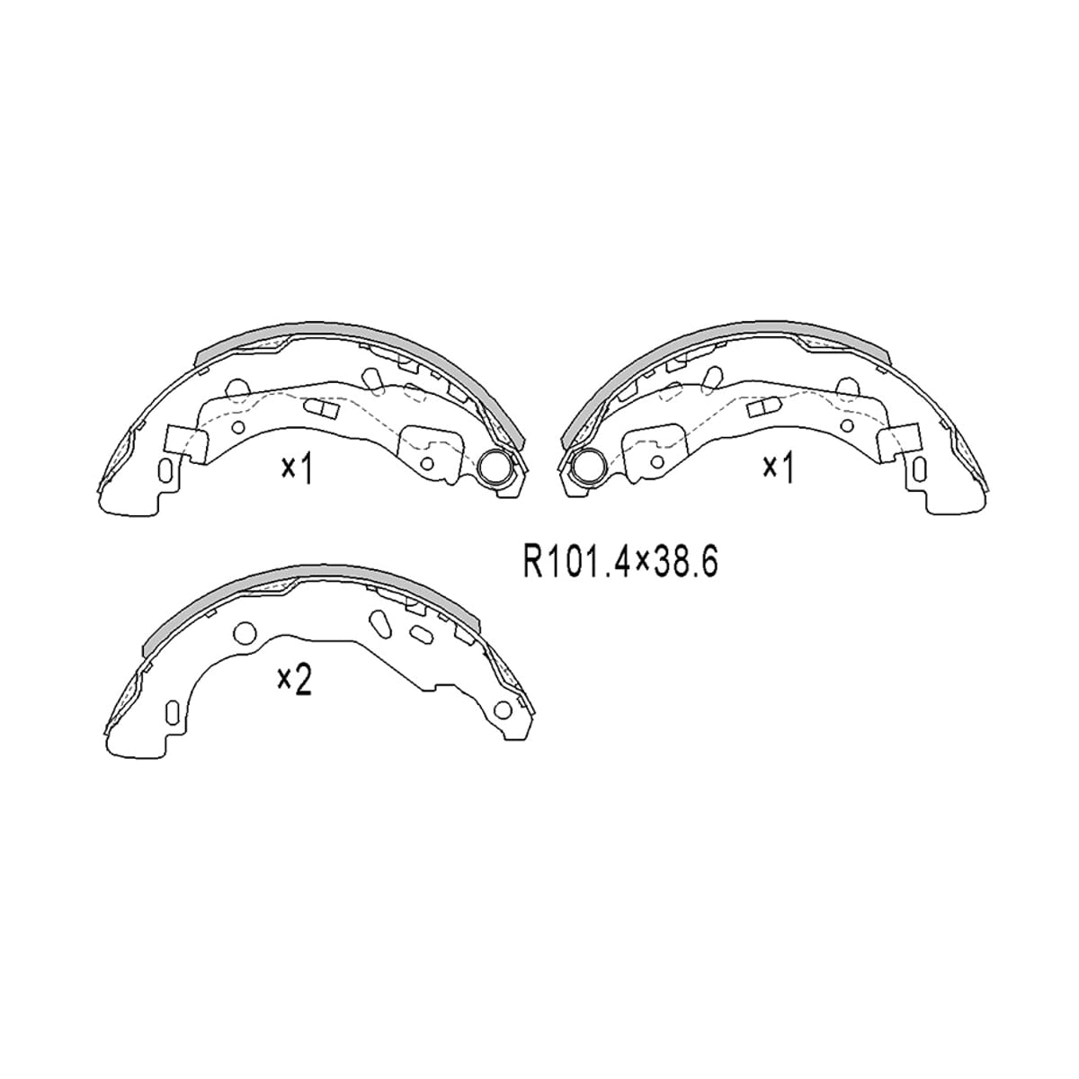 SAT Колодки тормозные барабанные Nissan Almera 12-19 / Note 12-20 ST440609415R
