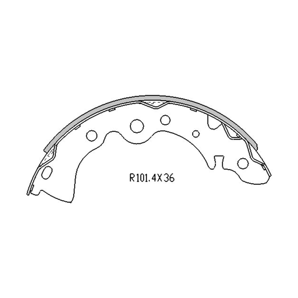 SAT Колодки тормозные барабанные Nissan Primera 90-96 / Almera Classic 06-12 ST4406095F0B