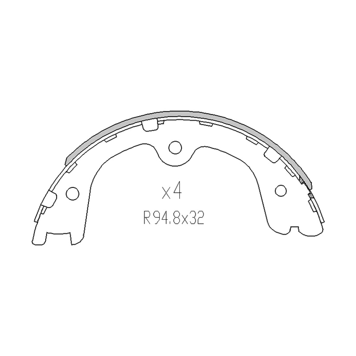 SAT Колодки тормозные барабанные Infiniti FX35 06-12 / Nissan Murano 02-16 ST44060EA025