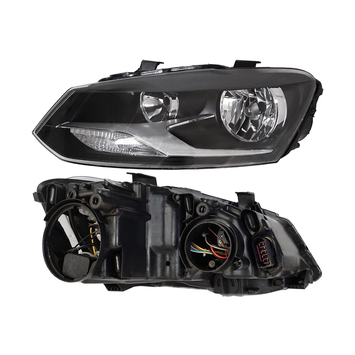 SAT Фара Volkswagen Polo 09-20 (Слева/ С электрокорректором)