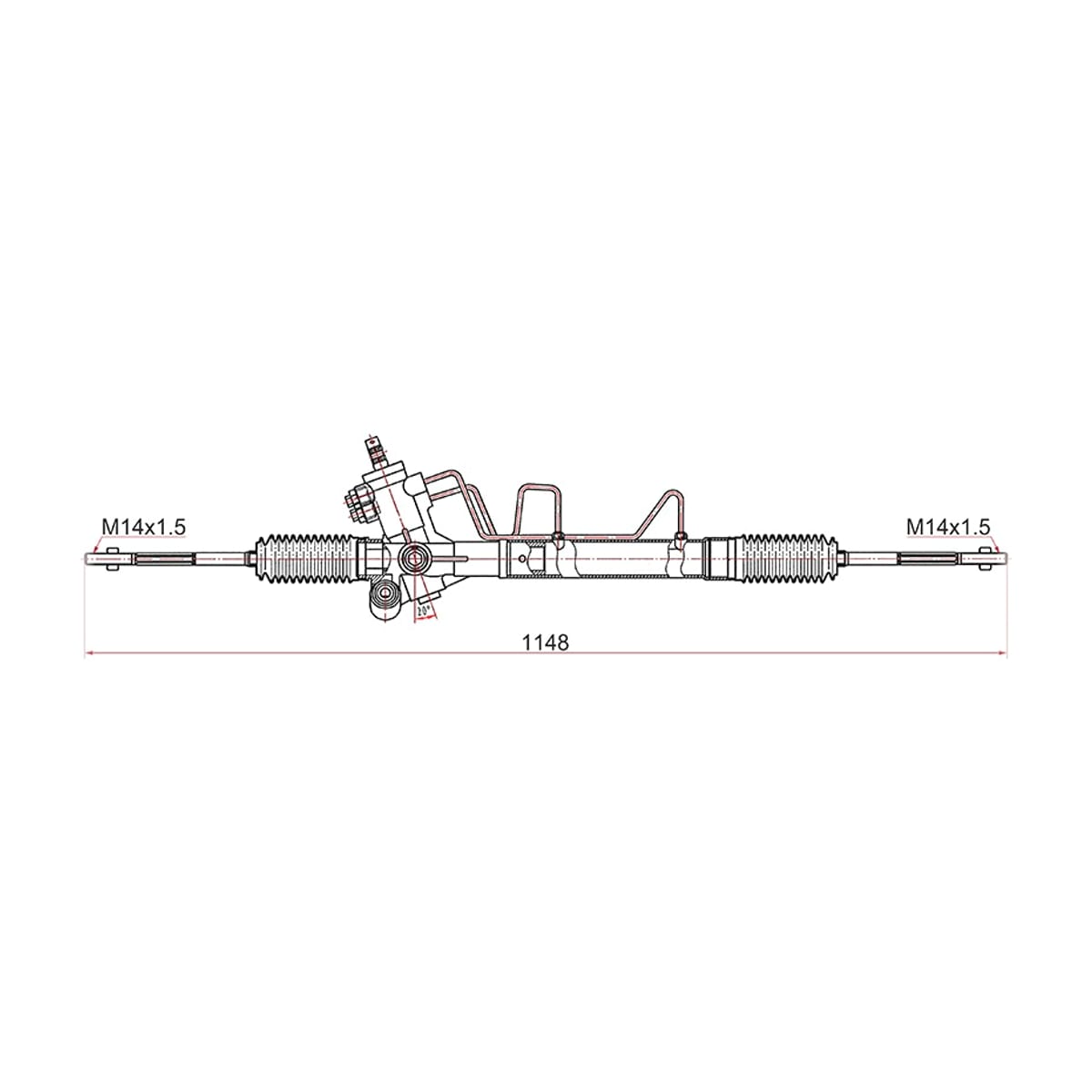 SAT Рейка рулевая Toyota RAV4 (CA20) 00-05 (Левый руль) ST4420042120