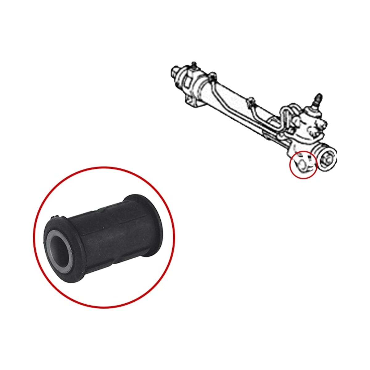 SAT Сайлентблок рулевой рейки Lexus RX 97-06 / Toyota Harrier (XU10,XU30) 97-13 ST4425048051B