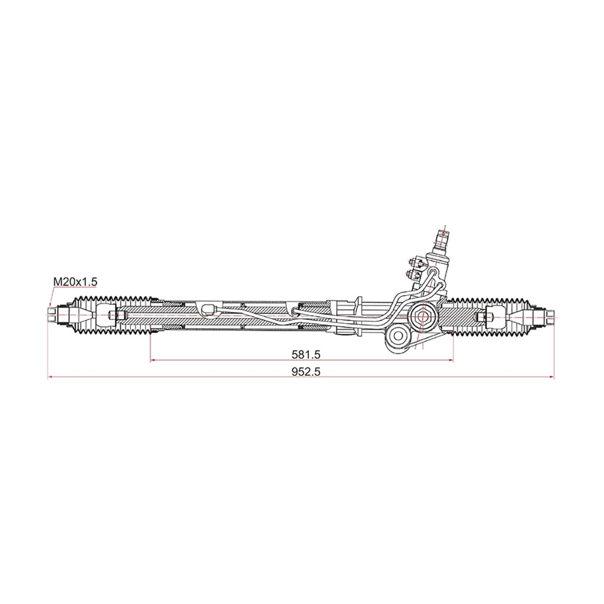 SAT Рейка рулевая Toyota Land Cruiser Prado (J90) 96-02 / 4Runner 95-02 (правый руль) ST4425060012