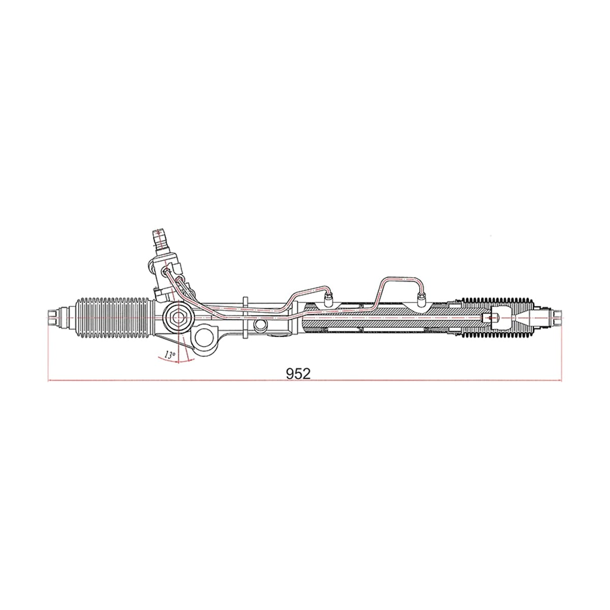 SAT Рейка рулевая Toyota Land Cruiser Prado (J90) 96-02 / 4Runner 95-02 (Левый руль) ST4425060022