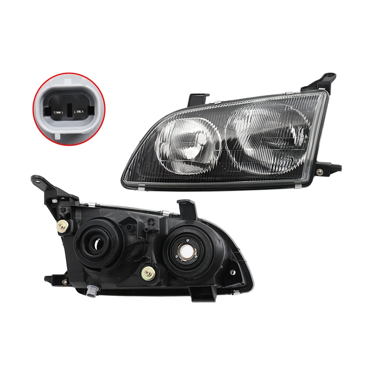 SAT Фара Toyota Ipsum (SXM10) 96-98 / Picnic 96-01 (Слева/ Ручная регулировка) ST443L