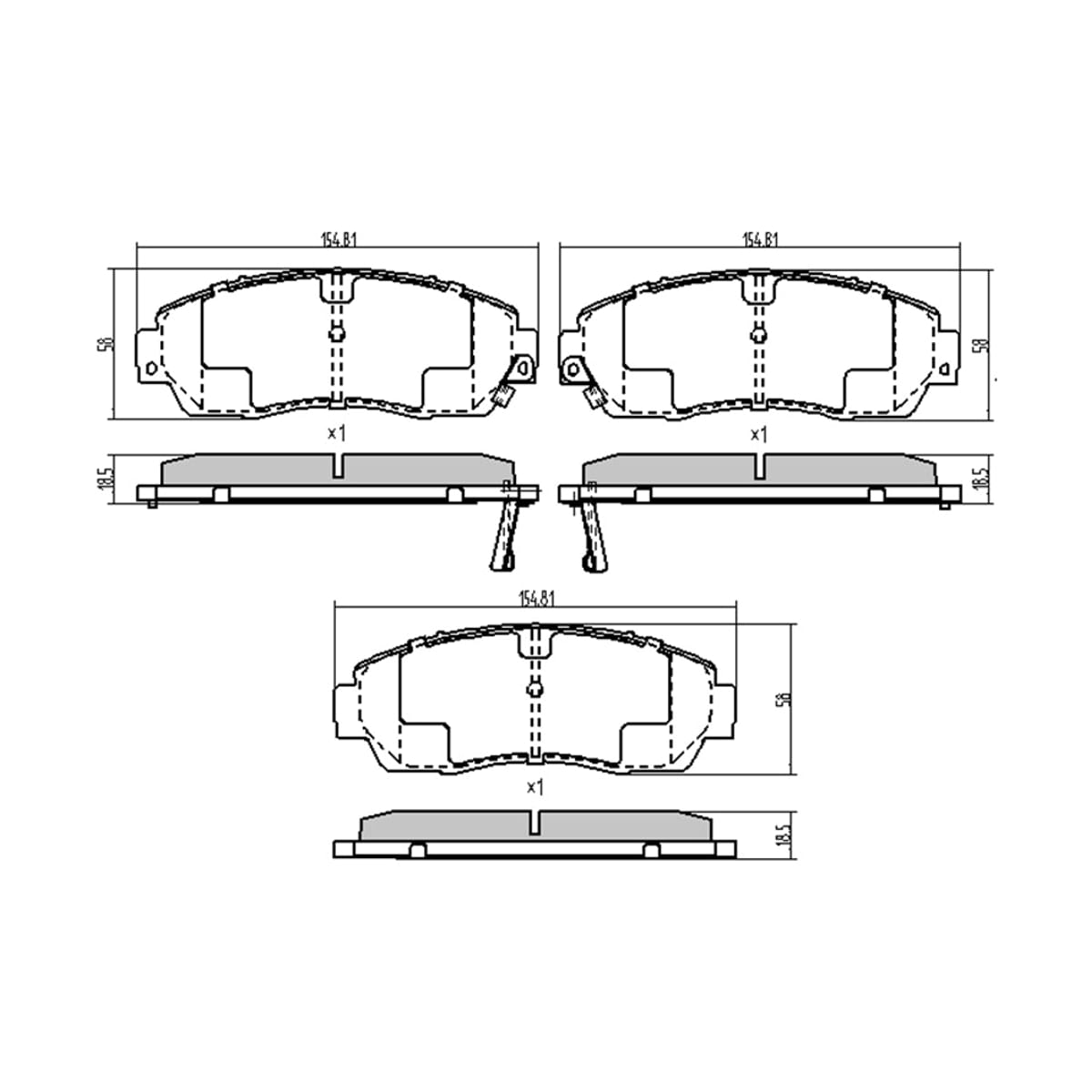 SAT Колодки тормозные (Спереди) Honda CR-V 06-20 / Haval F7 18-22 ST45022SHJA50