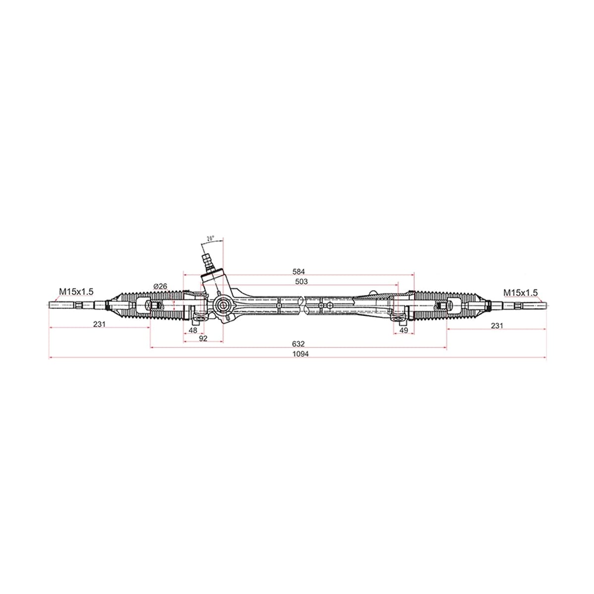 SAT Рейка рулевая Toyota Corolla (E150,E180) 06-19 / Prius 09-16 (Левый руль) ST4551002390