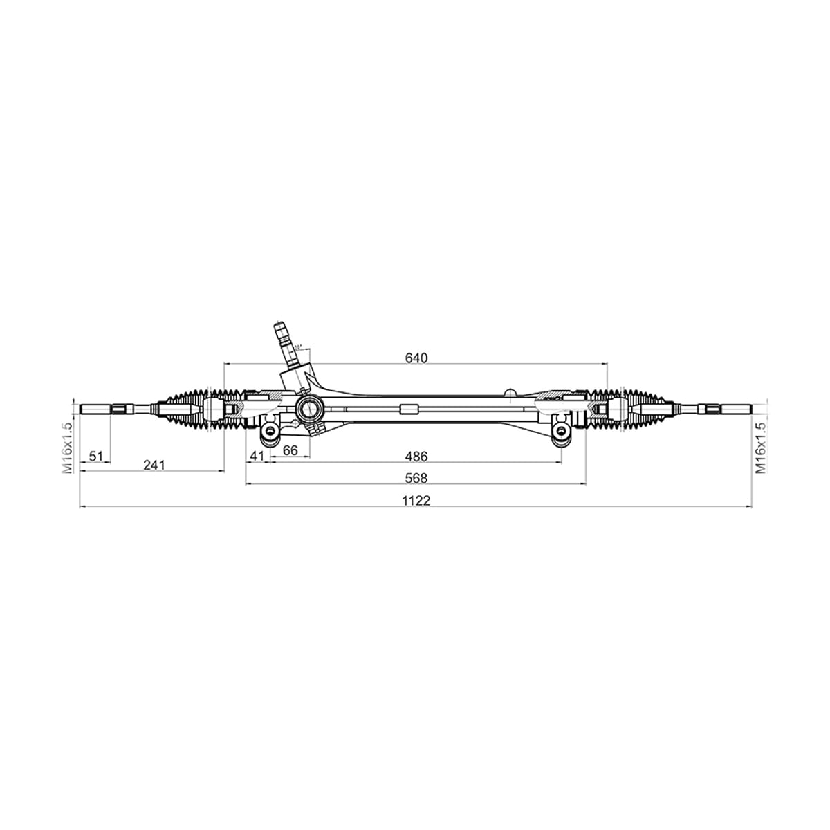 SAT Рейка рулевая Lexus RX 08-15 / Toyota Venza 08- (Левый руль) ST4551048040