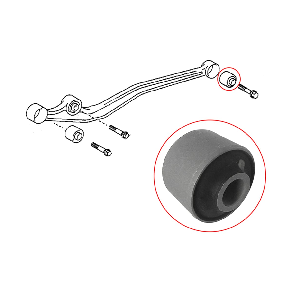 SAT Сайлентблок рычага Toyota Land Cruiser 84-23 / Land Cruiser Prado (J70) 87-96 ST4806160030
