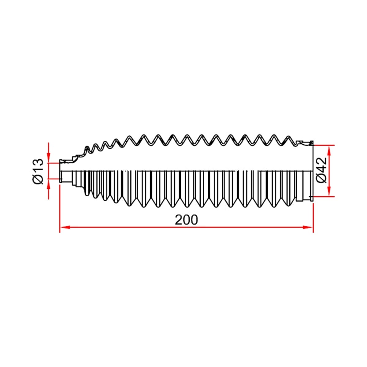 SAT Пыльник рулевой рейки Nissan Almera 95-06 / Primera 95-08 ST482044M525