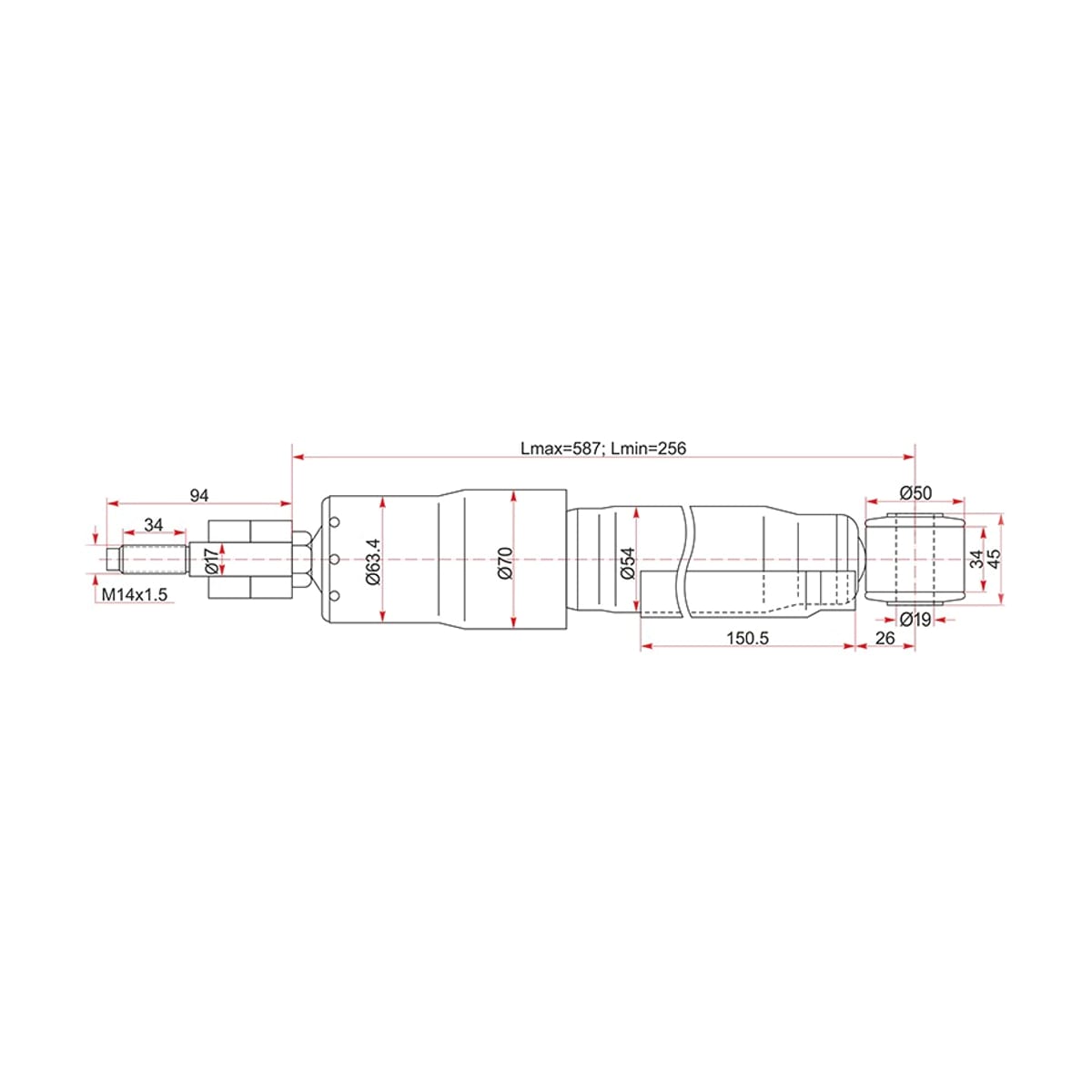 SAT Амортизатор Toyota Land Cruiser (J100) 98-07 / Lexus LX 98-07 (Сзади/ Справа=Слева) ST4853169795